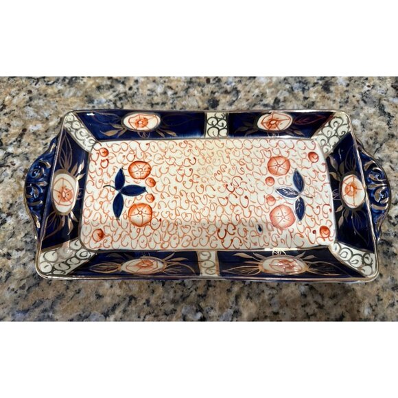 Vtg Royal Leighton Ceramic Porcelain Platter, 12", Gold Detail England - Picture 8 of 8